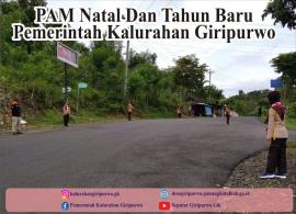 Pemerintah Kalurahan Giripurwo Laksanakan PAM Natal dan Tahun Baru